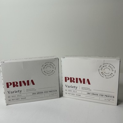 PRIMA ANCESTRAL Grass Fed Protein Bars Lot Of 2 7 Packs Animal Based Protein