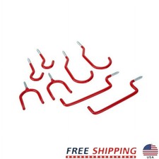 Vinyl Coated Storage Hook Assortment 8 Pack Tool Bike Ladder Organizer Hooks New