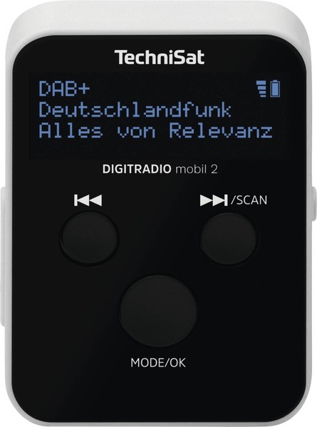 Technisat Digitradio Mobil2 Schwarz-Weiss, Dab+, Ukw, Akkubetrieb, Neu & OVP-image