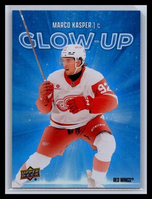 2025-26 Upper Deck #GU-1 Marco Kasper Glow-Up Insert Detroit Red Wings