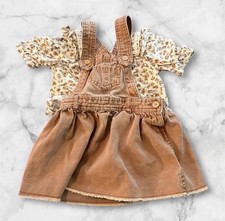 Girls Floral 4 Piece Outfit Set Blouse, Skirt, Pants, Overall Dress