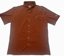 Kuhl Shirt Mens Small Renegade Tufflex  Short Sleeve Performance Stretch Button