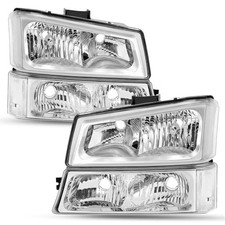 Headlight Assembly Compatible With 2003-2006 Chevy Silverado Headlight Assembly Compatible With 2003-2006 Chevy Silverado