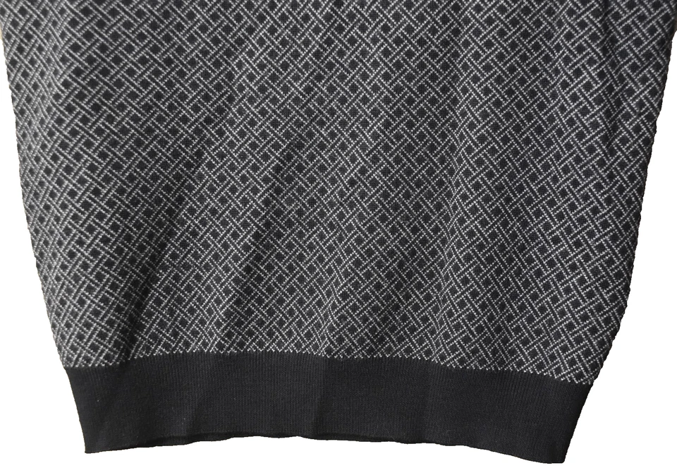 Chaleco de Golf Travel Smith Mezcla Merino Argyle Vestido Cuello en V Para Hombre Talla Mediana Corto Foto 2 de 4