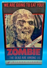 Zombie BIG BOX VHS  NEW *SEALED* Wizard Video Lucio Fulci Cult Classic