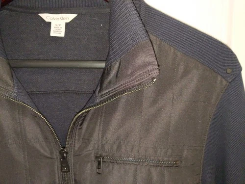 Calvin Klein - Black Jacket Coat mens - longsleeve, collar image 3
