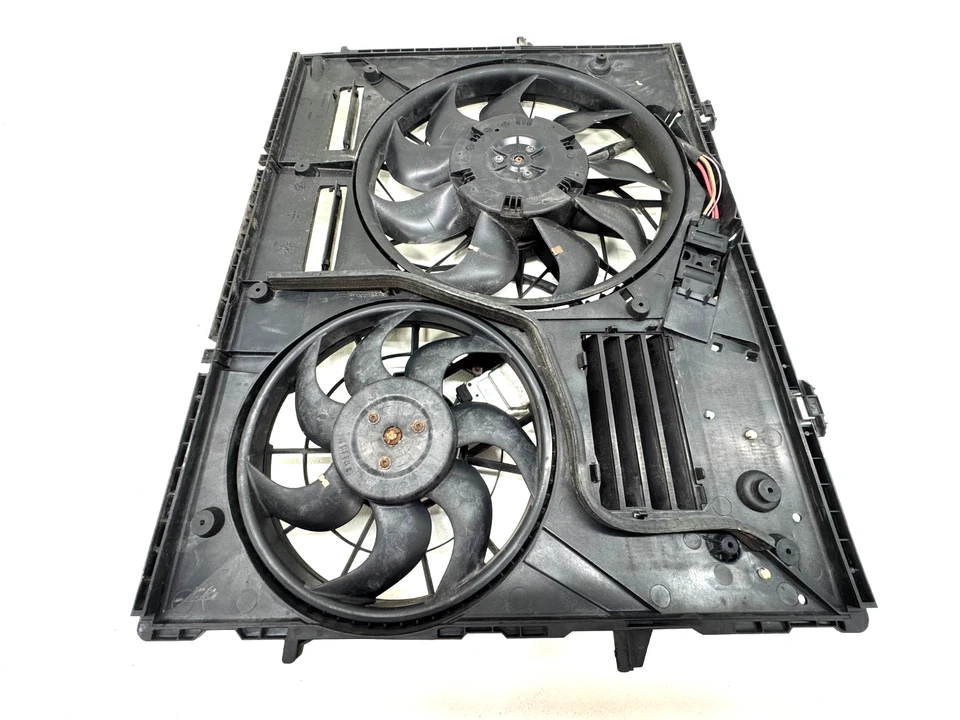 AUDI Q7 2011-2015 3,0 L RADIADOR REFRIGERACIÓN DOBLE VENTILADOR CONJUNTO OEM 7L0121203J Foto 4 de 4