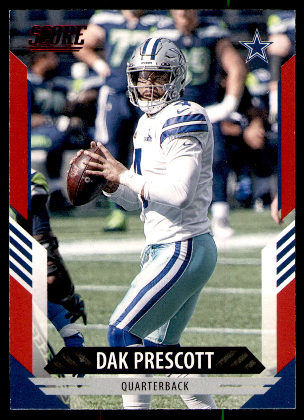 2021 Score Red #51 Dak Prescott Dallas Cowboys Card