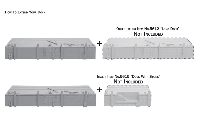 Modellino nave e accessori 1/35 Long Dock Italeri 5612 scala 1:35 modellismo - Immagine 4 di 4