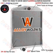 3 Row Radiator Cooler For John Deere 4640 4840 Re21896 Re21895 Ar79458 Ar90741