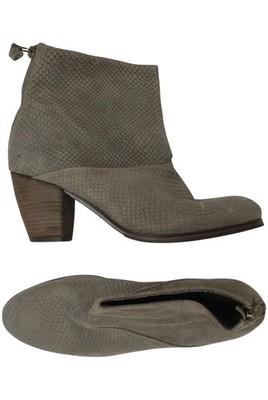 Lazamani Stiefelette Damen Ankle Boots Booties Gr. EU 41 Leder Grau #h7flm4t