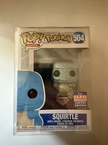 Funko Pop! Vinyl: Pokémon - Squirtle (Diamond Glitter) summer Convention #504