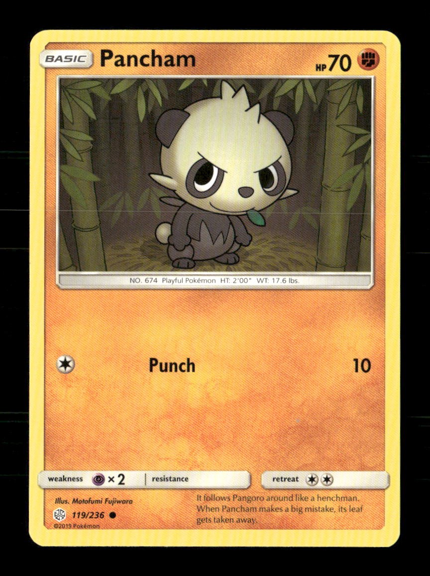 Pancham 119/236 Cosmic Eclipse NM/M Pokemon