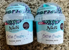2 Nad's Women’s Body Hair Removal “Cotton Candy” Waxing Dot Kit NEW
