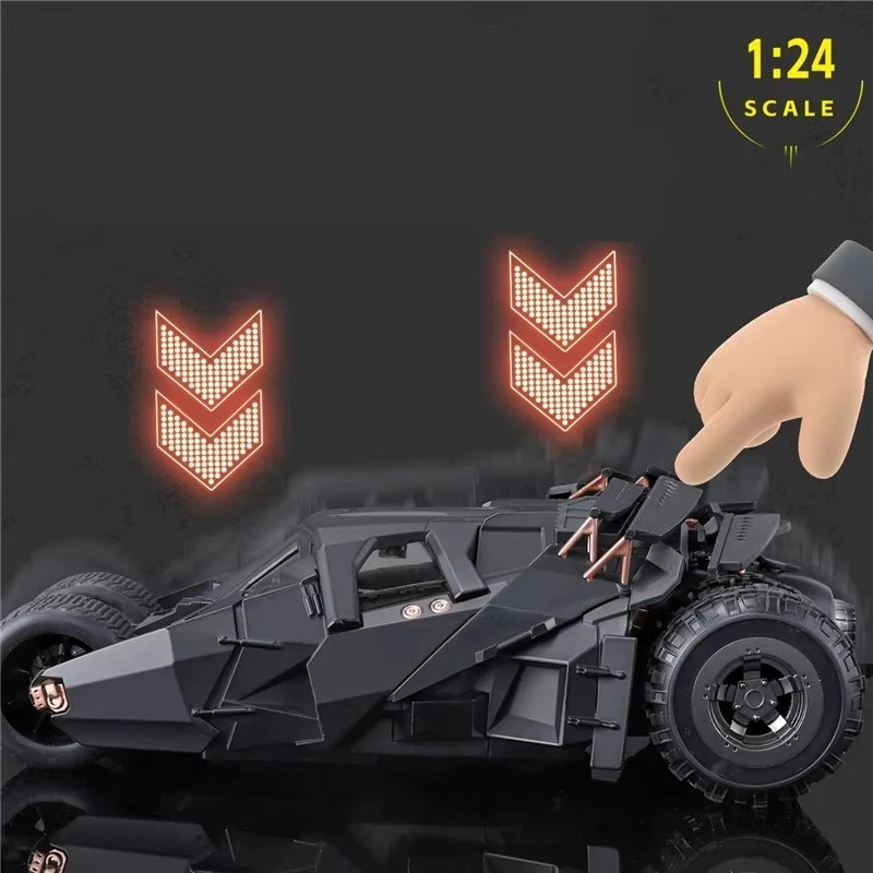 1:24 THE BATMAN Batmobile 2008 DC Comics Diecast Car Toy Gift Collectible NEW - Image 3 of 4