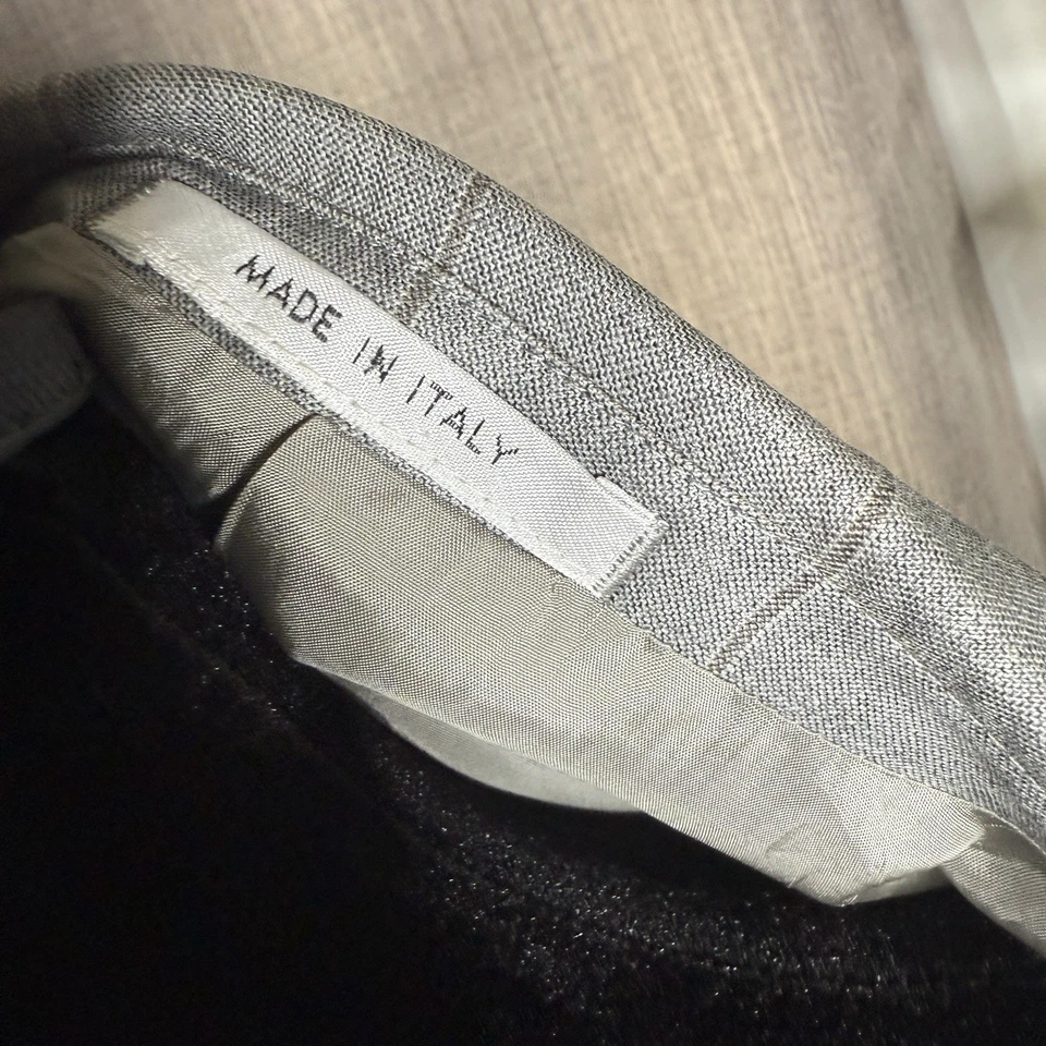 Abrigo deportivo Armani Collezionii línea G para hombre talla 44L gris tostado ventana Foto 4 de 4