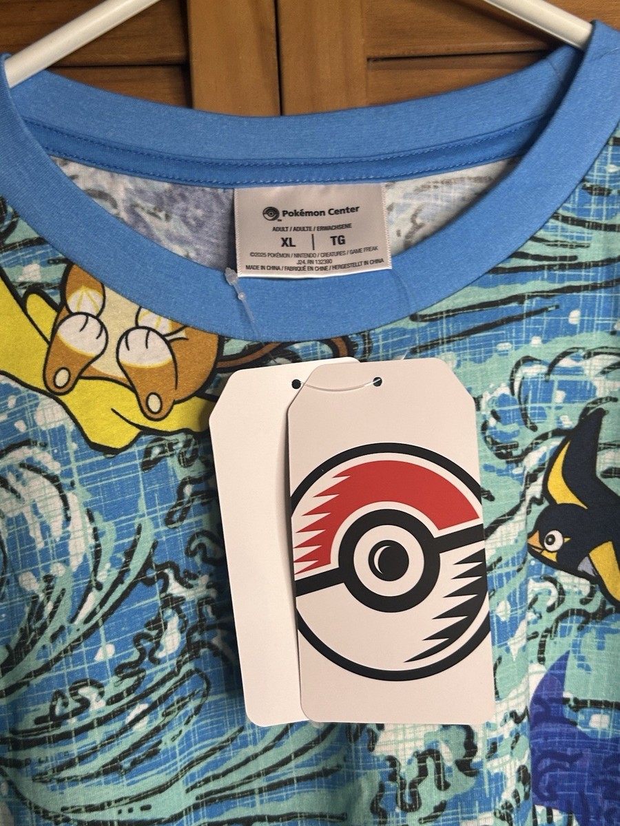Pokemon Center T-Shirt Adult XL Tropical Whitecap Cruising 100