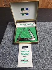 CAMILLUS THE AMERICAN WILDLIFE SERIES RING NECKED PHEASANT FOLDING KNIFE NIB 