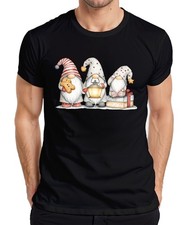 Weihnachtswichtel Lebkuchen Laterne Geschenk Winter Aquarell Herren T-Shirt