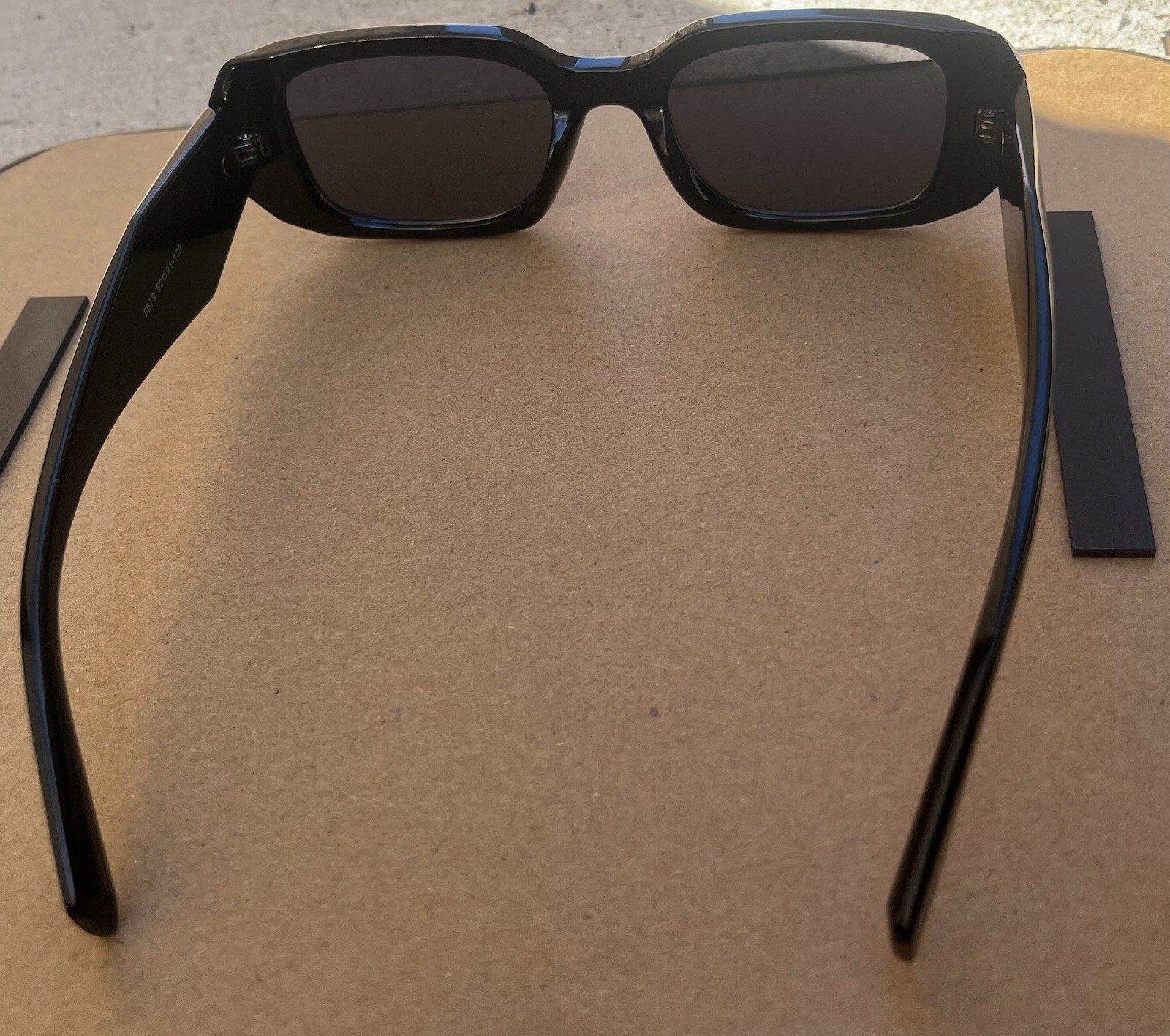 Prada Black Rectangular Sunglasses - image 2