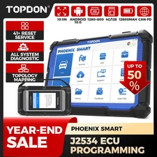 TOPDON Phoenix Smart OBD2 Analyzer for Mechanics Ecu Programming 41+Reset J2534 