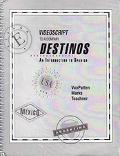 Videoscript to Accompany Destinos: An - Paperback, by VanPatten Bill - Good