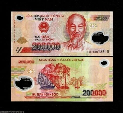 20,000,000 Vietnamese Dong 20 Million ( 100 x 200,000 Note