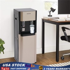 Bottom Load Hot/Cold Water Dispenser Cooler 5 Gallon Home/Office Stainless Steel
