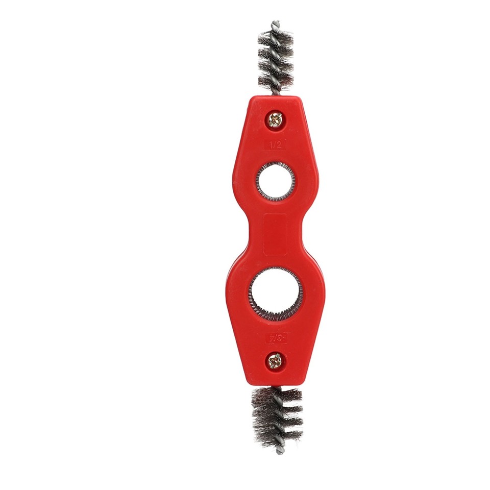 Red Color Copper Pipe Cleaner Reamer With Pipe Cleaning Brush Copper ...