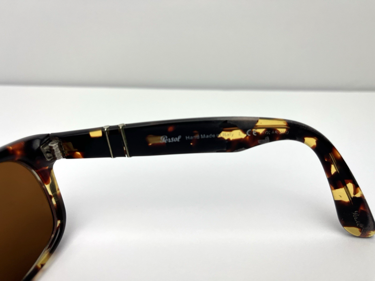 Genuine Vintage PERSOL 2953 S Rectangle Designer Eyewear Made In Italy Unisex Persol 2953-S Brown Sunglasses 985/57 Tabacco Virginia 53-18  main image 4
