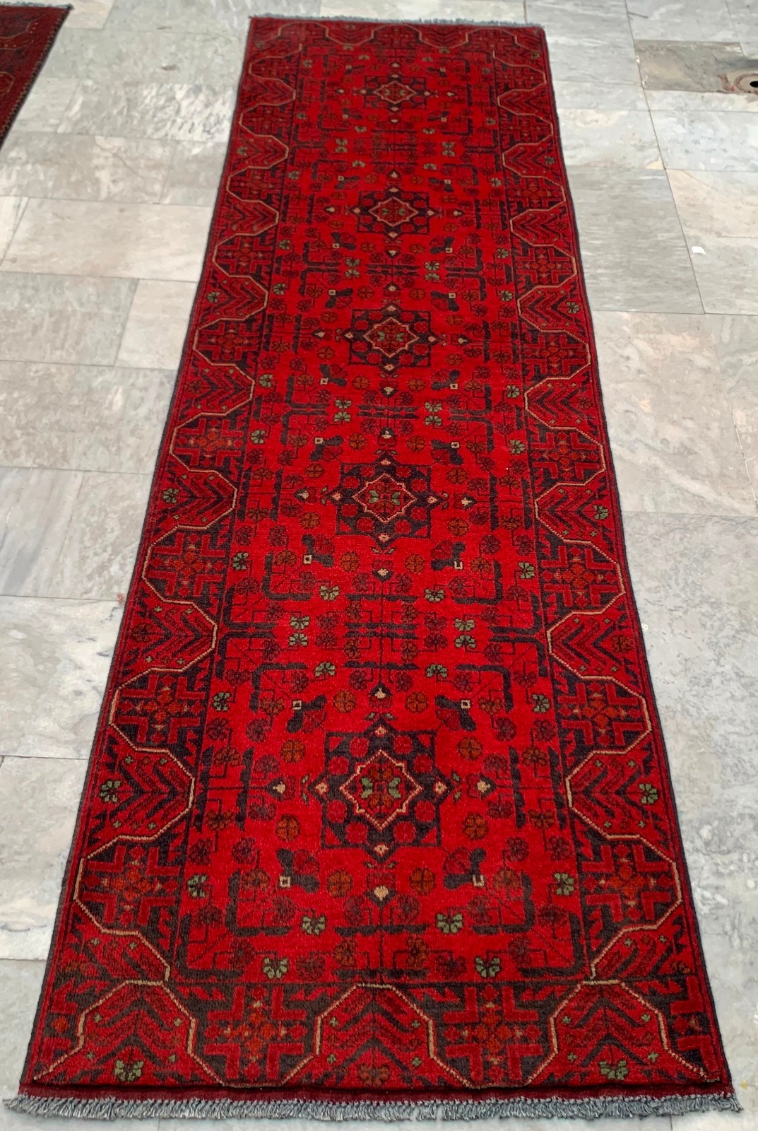 Vintage Afghan Runner, Kitchen Runner, Hallway Runner, stunning Runner,3x9 ft