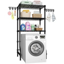 U8 Laundry Room Storage Organizer, Over The Washer and Dryer Storage Shelves ...