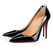 CHRISTIAN LOUBOUTIN "So Kate" Red-soled Pointed-Toe Pumps Black 120mm Size:40/9
