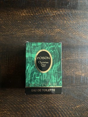 Christian Dior Poison Eau De Toilette Spray, Perfume, Vintage,  1.7 Fl Oz