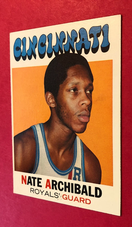 Tarjeta de baloncesto 1971-72 Topps NBA #29 Nate Archibald RC EX+ Foto 4 de 4