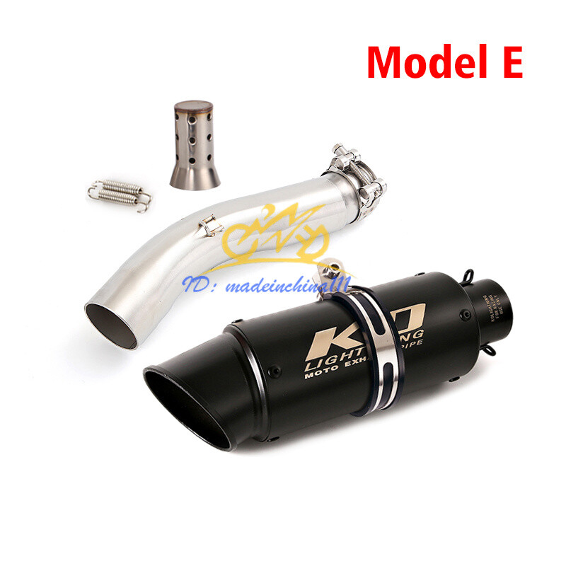 51mm Mid Pipe Slip-On Muffler Exhaust Tip For Suzuki GSXR 600 & 750 (2008-2010) – Stainless Steel – Multicolor Options 4 thumbnail image