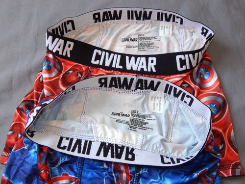 Boy's Spiderman Underwear Boxer Briefs Size Medium 8 Youth NEW Captain America - Picture 5 of 8