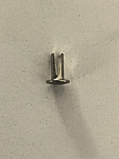 25  1/8" diameter x 1/4" long x 7/32' head diameter nickel plate split rivets