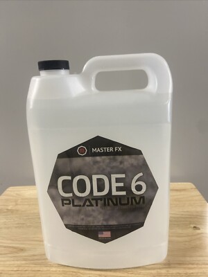 Master FX Code 6 Platinum High Density Long Lasting Fog Fluid - 1 Gallon