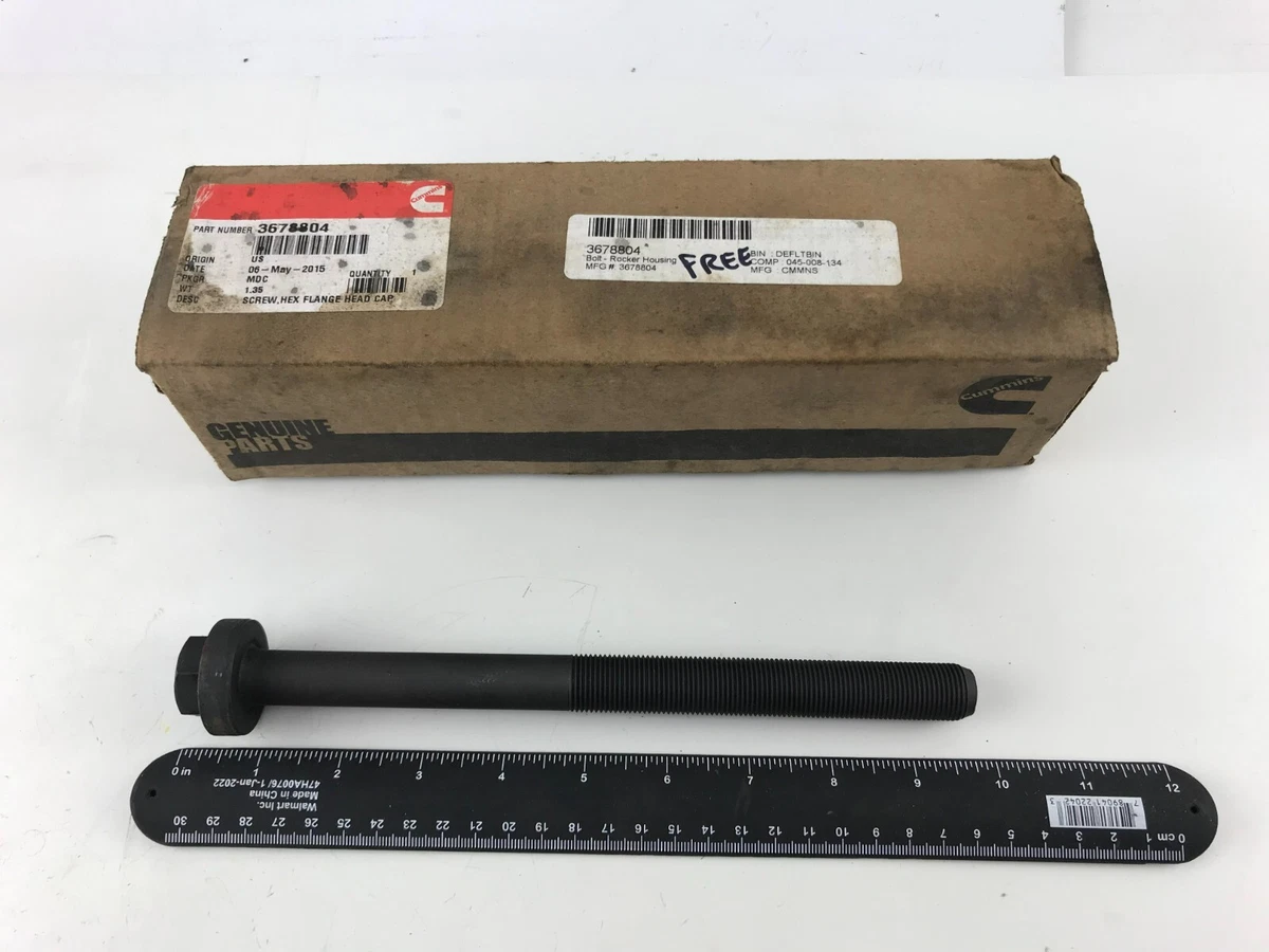 GENUINE OEM CUMMINS SCREW, HEX FLANGE HEAD CAP 3678804 (1 pc) FAST 