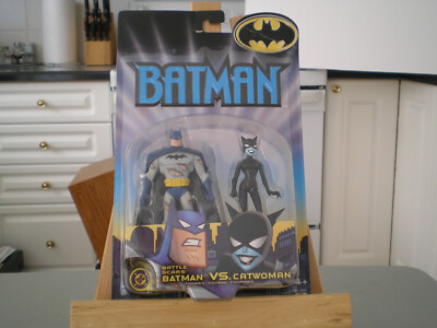 Mattel 2002 Batman BATTLE SCARS BATMAN vs CATWOMAN action figure set, Sealed pkg