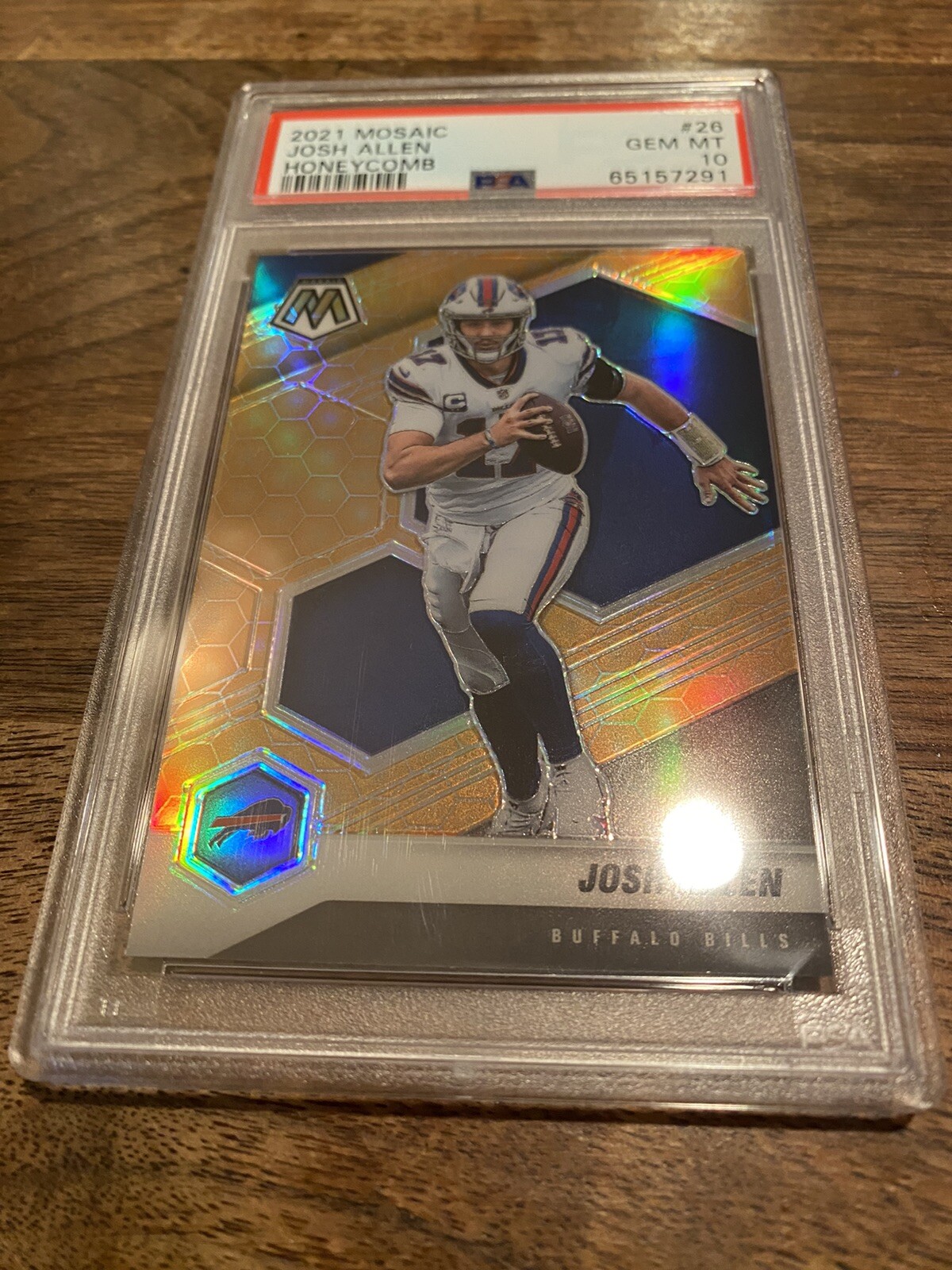 2021 Panini Mosaic Josh Allen Honeycomb Prizm SSP #26 PSA 10 GEM MINT Fresh Slab