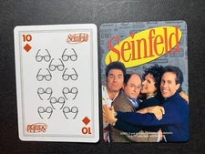 swap playing card    SEINFELD   EYE GLASSES   Ten of Diamonds