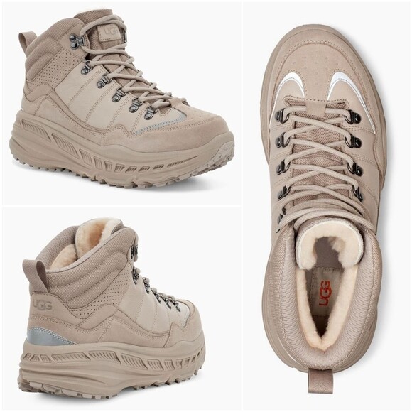 NEW UGG MENS CA805 HIKER WEATHER TRAINER TAN BOOTS US 5 FITS  display picture 3