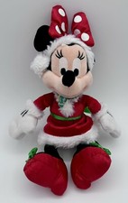 Disney Parks Minnie Mouse holiday Christmas plush 10"