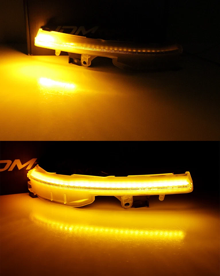 Luces de espejo retrovisor lateral parpadeantes secuenciales LED con lente de humo para Lexus IS ES LS RC LC UX Foto 3 de 4