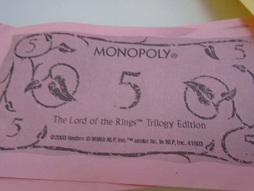 Lord Of The Ring MONEY, People & Events Cards for Monopoly, Replacement Parts - Picture 6 of 6