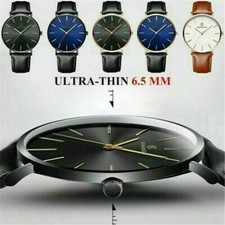 Herren Uhren Mode Wasserdicht Sport Analoger Quarz Uhr Beiläufig Ultra-Thin'-