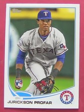 JURICKSON PROFAR, 2013 TOPPS ROOKIE CARD #286, RANGERS. rookie card picture