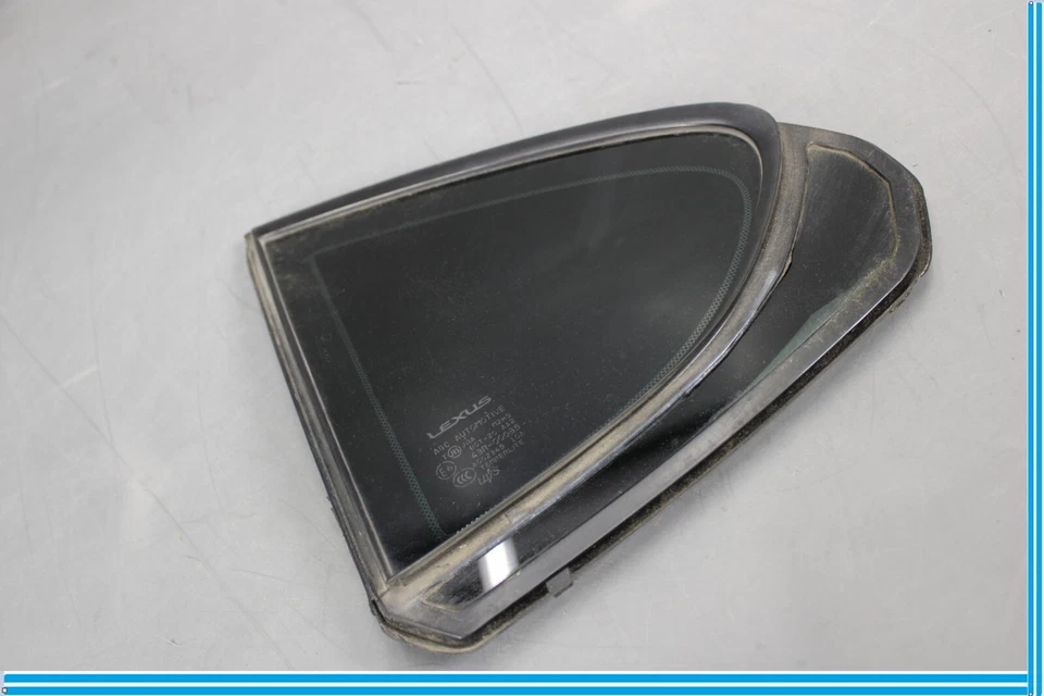 07-17 Lexus LS460 Puerta Trasera Izquierda Lado del Conductor Esquina Cuarto Ventana Vidrio Fabricante Original Foto 3 de 4